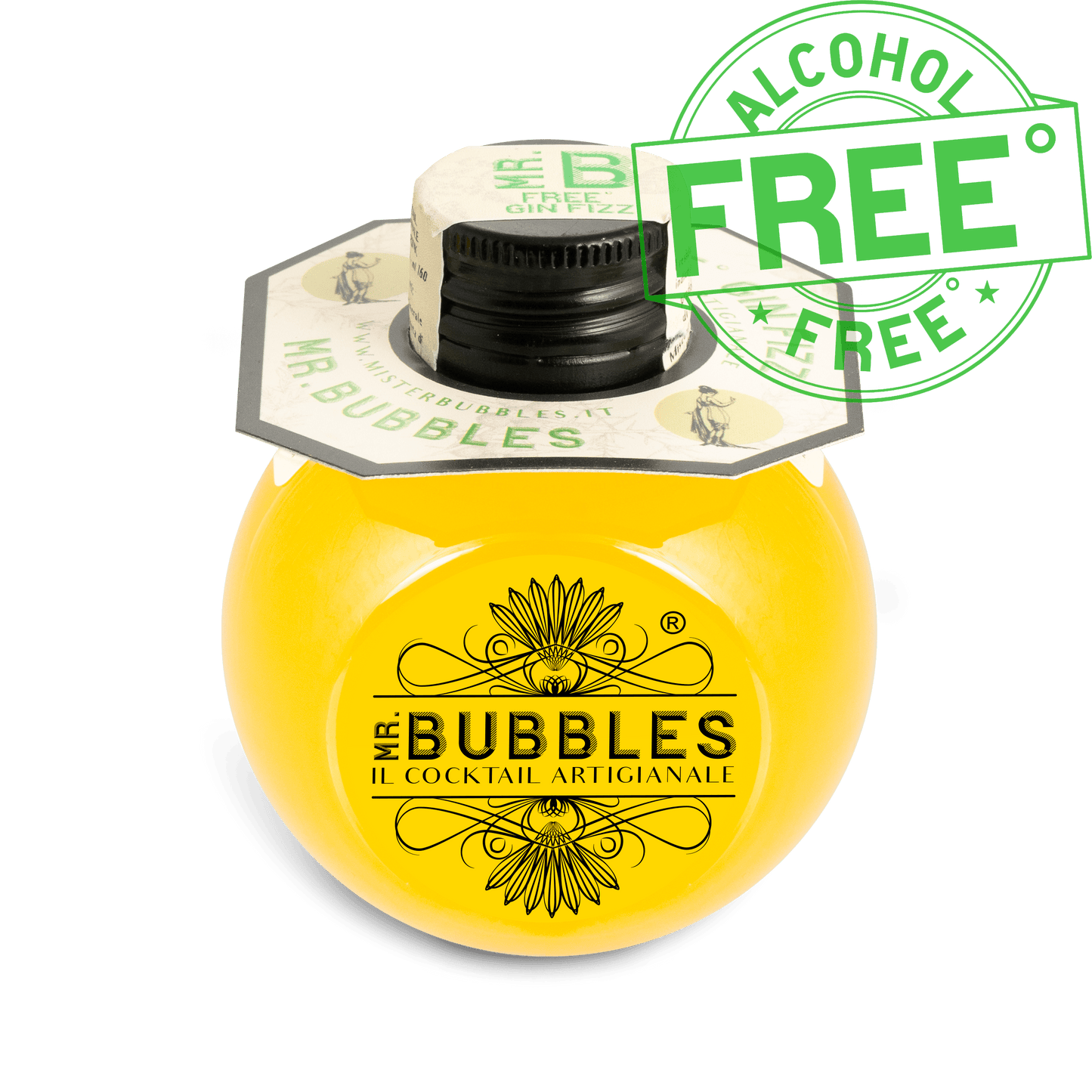 Cocktail Free° Gin fizz - Artigianale Monodose - Analcolico - Mr. Bubbles