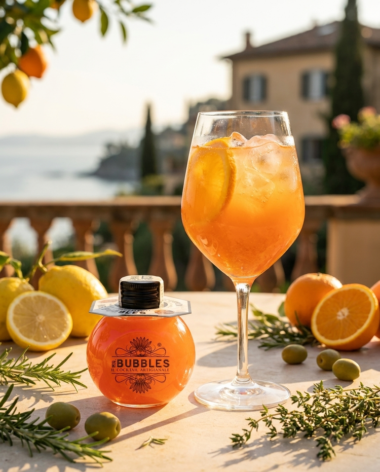 Spritz Lemon Mr. Bubbles con limoni siciliani e olive, aperitivo estivo
