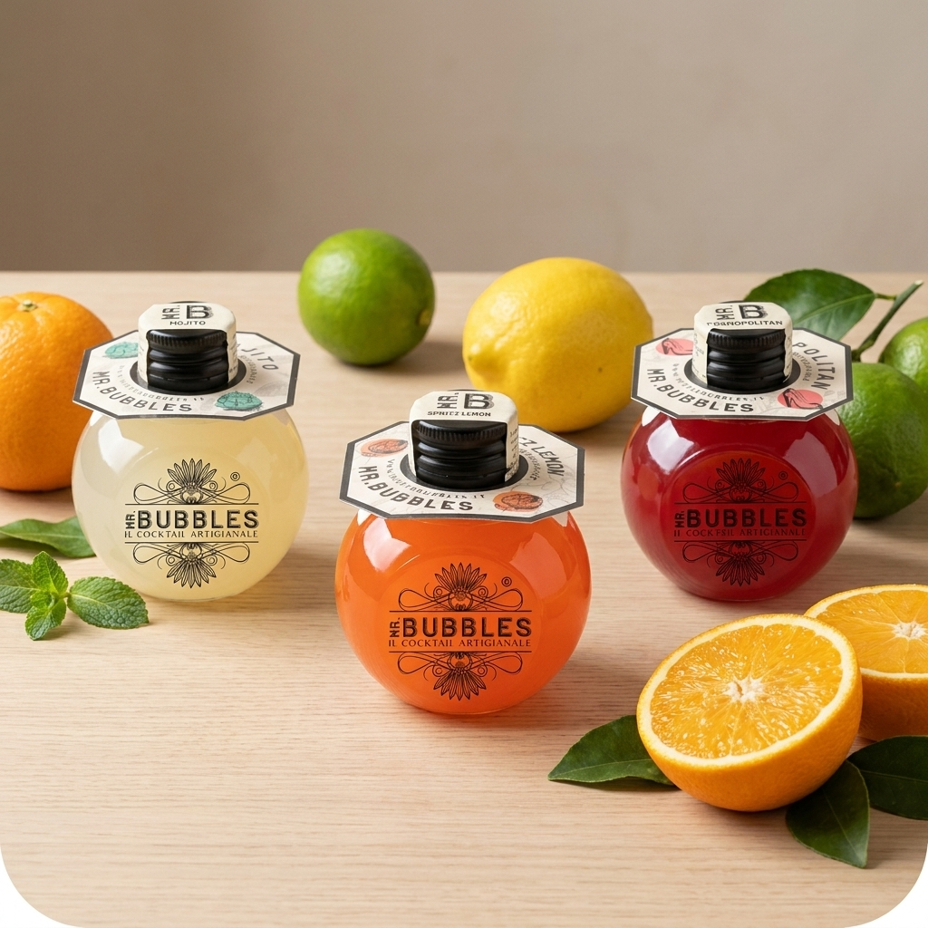 Esperienza Mr. Bubbles - bottiglie su tavolo aperitivo, atmosfera conviviale