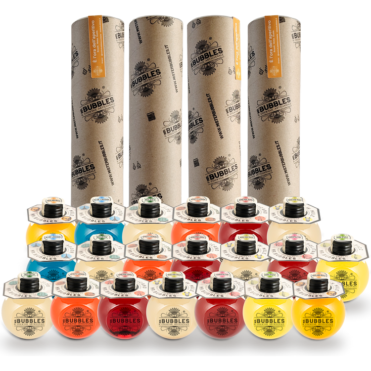 Il Giro da 20: quattro tubi Mr. Bubbles e venti cocktail monodose da 160 ml