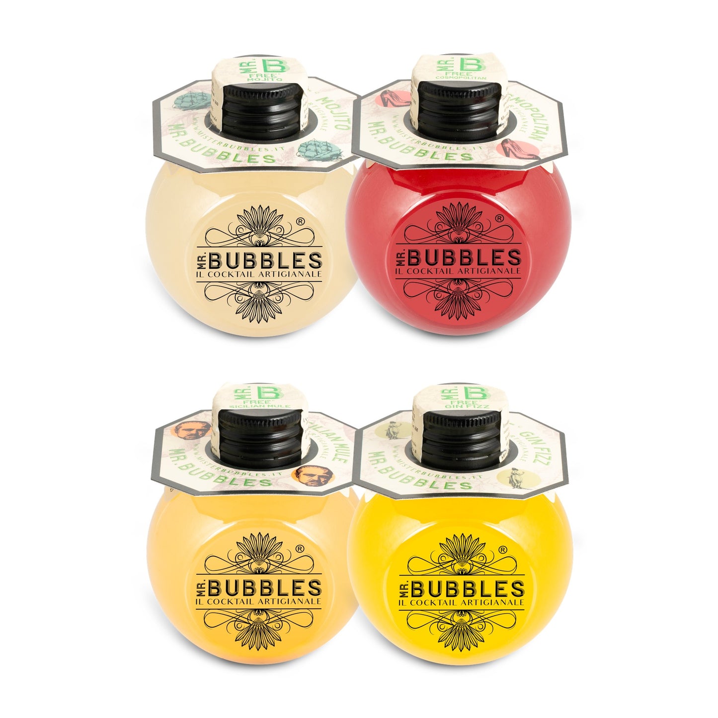 Pacchetto misto Free° Mr. Bubbles — cocktail analcolici pronti da bere