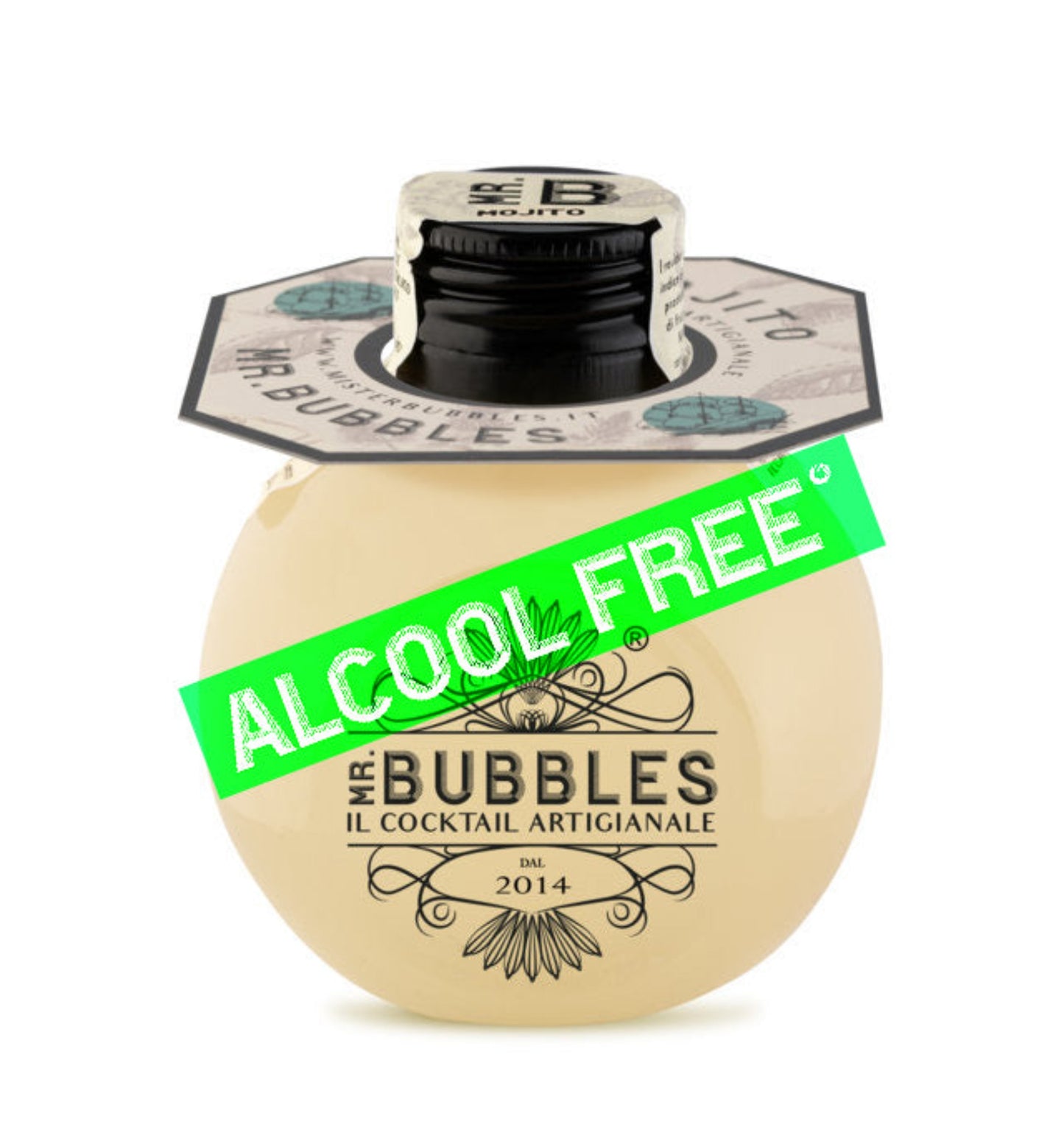Cocktail monodose 16 cl.  ALCOOL FREE° MOJITO - Mr. Bubbles il cocktail artigianale