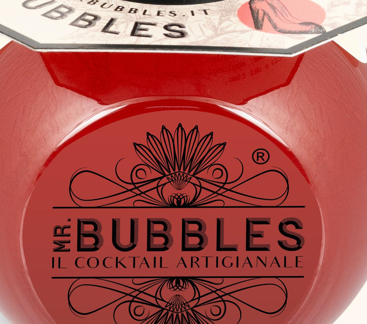 Dettaglio etichetta Cosmopolitan Mr. Bubbles, cocktail pronto da bere 160 ml