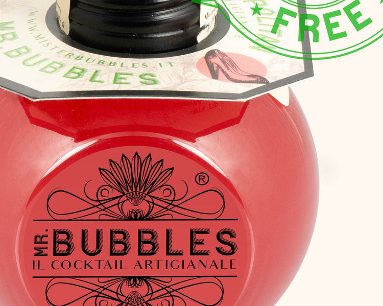Dettaglio etichetta Free° Cosmopolitan Mr. Bubbles, cocktail analcolico 160 ml