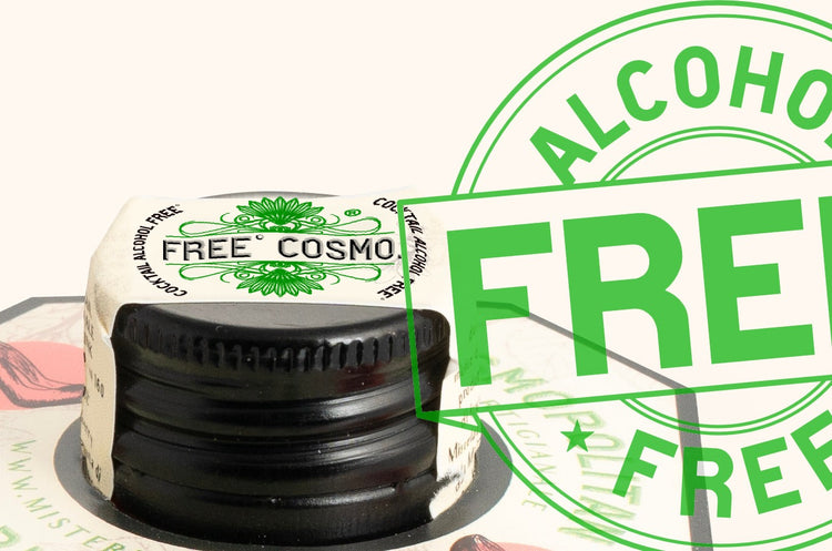 Dettaglio tappo Free° Cosmopolitan Mr. Bubbles, bottiglia sferica monodose