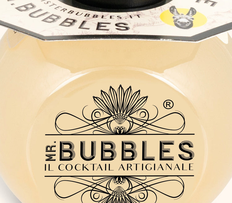Dettaglio etichetta Moscow Mule Mr. Bubbles, cocktail pronto da bere 160 ml