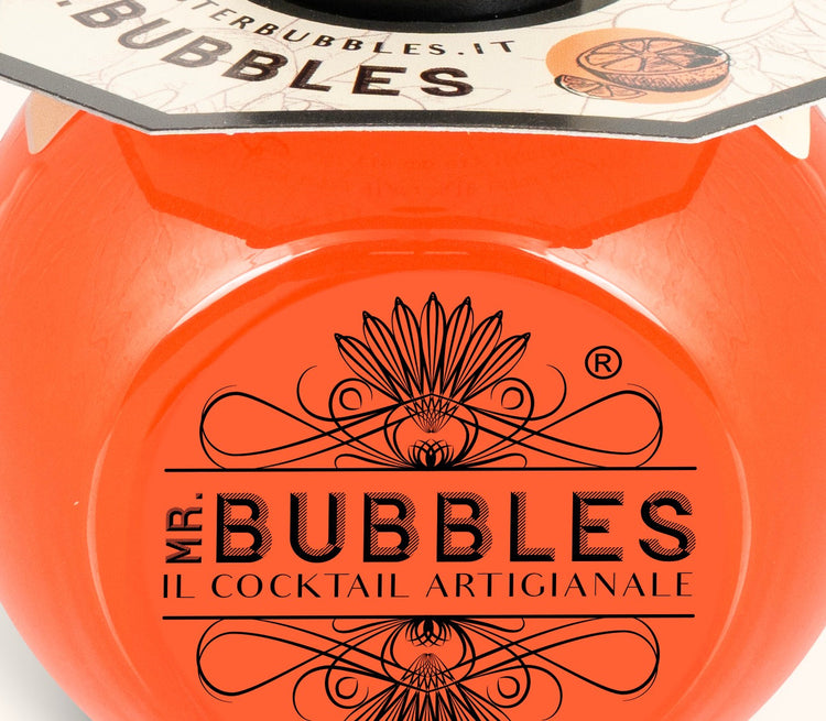 Dettaglio etichetta Spritz Lemon Mr. Bubbles, aperitivo pronto da bere 160 ml
