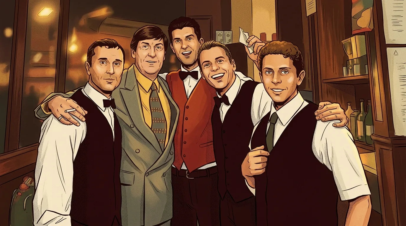 La brigata di Garfunkel's disegnata a fumetto