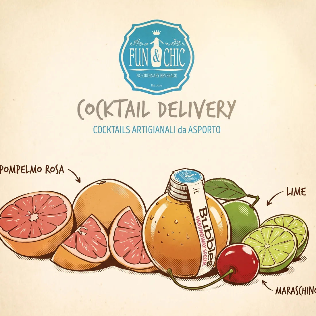 Il listino del delivery del 2016 disegnato a fumetto
